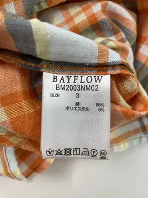 BAYFLOW/ベイフロー/シャツ/ブラウス/トップス/オレンジ/3