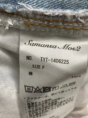 Samansa Mos2/サマンサモスモス/デニムパンツ/パンツ/スカイブルー/F