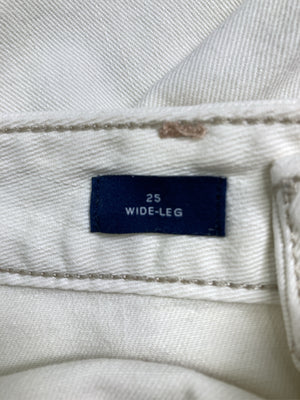 GAP/ギャップ/デニムパンツ/パンツ/ホワイト/25 WIDE-LEG