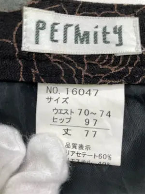PErMity/ロングスカート/スカート/ブラック/ウエスト 70-74 ヒップ 97 丈 77