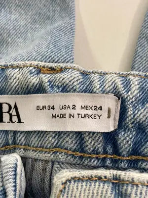 ZARA/ザラ/デニムパンツ/パンツ/スカイブルー/EUR 34 USA 2