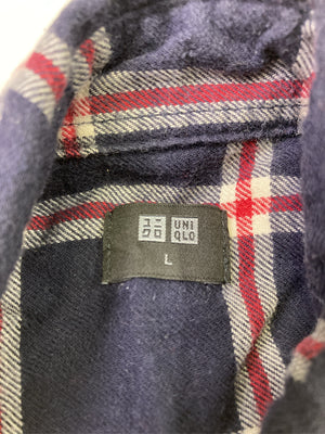 UNIQLO/ユニクロ/シャツ/ブラウス/トップス/ネイビー/L