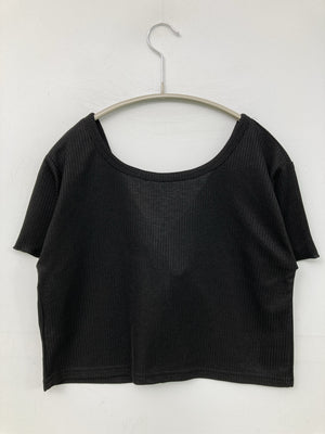 NOWNOW/ナウナウ/Tシャツ/カットソー/トップス/ブラック/M