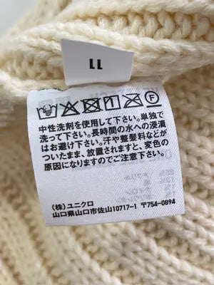 UNIQLO/ユニクロ/ニットキャップ/ビーニー/帽子/アイボリー/ONE SIZE