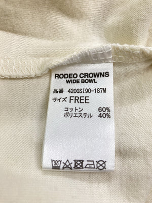 RODEO CROWNS/ロデオクラウンズ/Tシャツ/カットソー/トップス/アイボリー/FREE