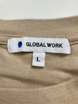 GLOBAL WORK/グローバルワーク/Tシャツ/カットソー/トップス/ベージュ/L