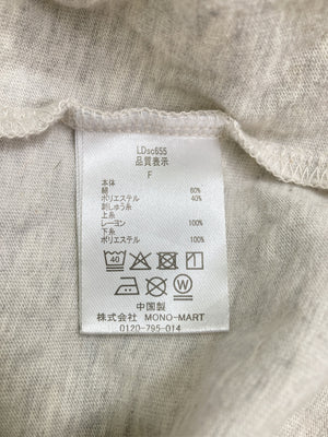 MONO-MART/モノマート/Tシャツ/カットソー/トップス/グレー/F