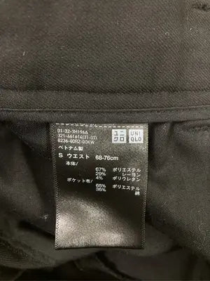 UNIQLO/ユニクロ/スラックス/パンツ/ブラック/S