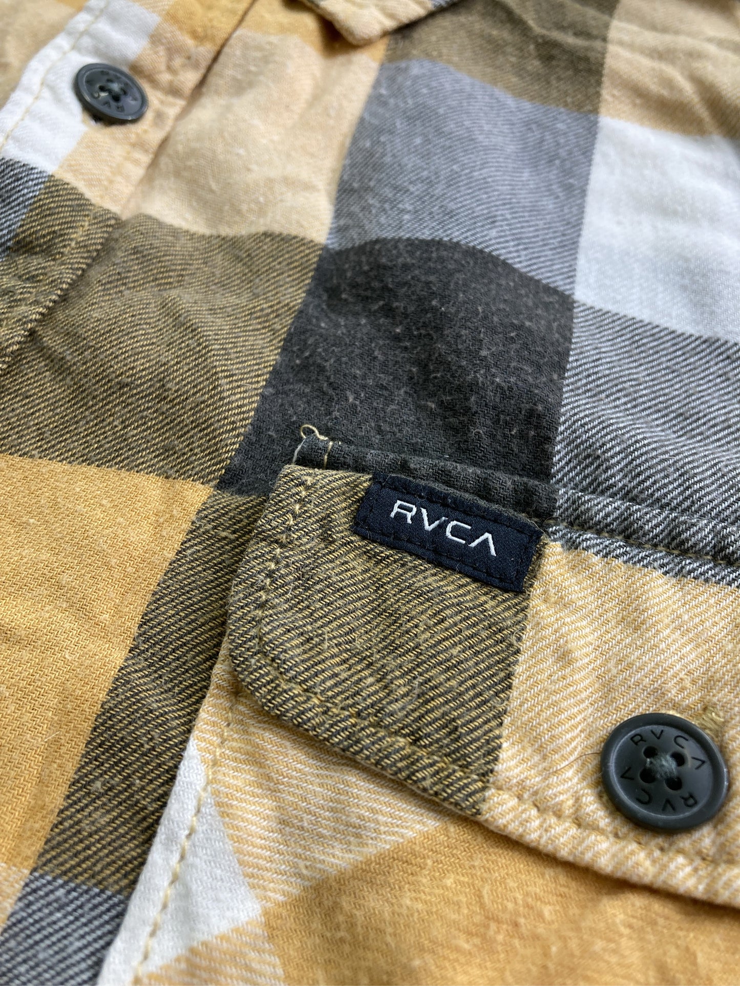 RVCA/ルーカ/シャツ/ブラウス/トップス/ブラウン/L