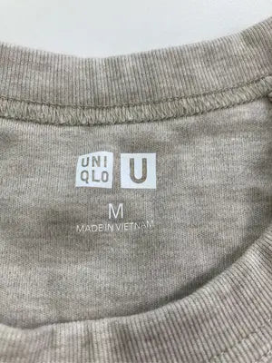 UNIQLO/ユニクロ/Tシャツ/カットソー/トップス/グレー/M