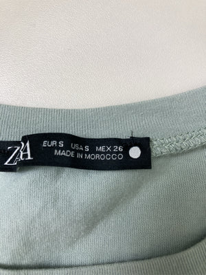 ZARA/ザラ/Tシャツ/カットソー/トップス/スカイブルー/S