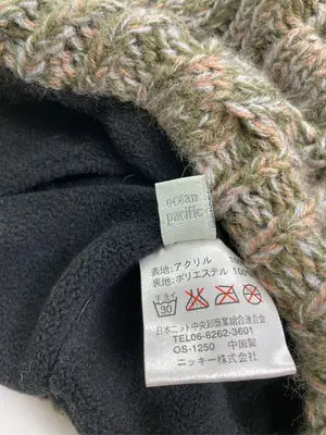 Ocean pacific/オーシャンパシフィック/ニットキャップ/ビーニー/帽子/カーキ