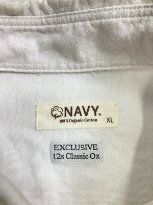 NAVY/ネイビー/シャツ/ブラウス/トップス/ホワイト/XL