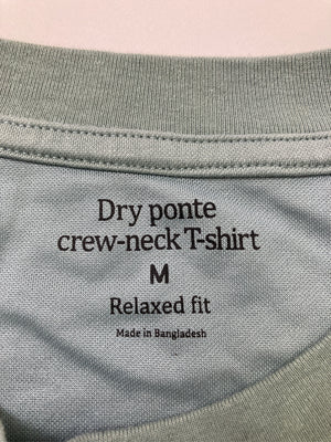 Dry ponte/Tシャツ/カットソー/トップス/グリーン/M
