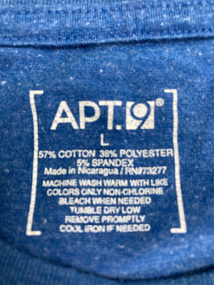 APT.9/アプトナイン/Tシャツ/カットソー/トップス/ブルー/L