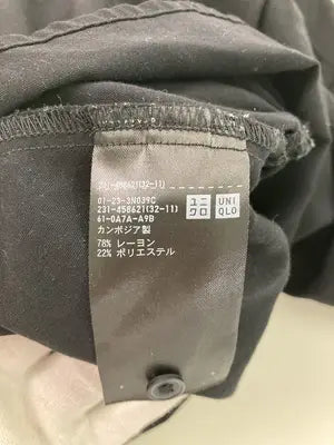 UNIQLO/ユニクロ/シャツ/ブラウス/トップス/ブラック/S