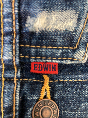EDWIN/エドウィン/デニムジャケット/ジャケット/アウター/ブルー/MIDDLE