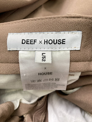 DEEP x HOUSE/スラックス/パンツ/ブラウン/L/52