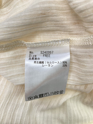 led.tokyo/レッドトーキョー/Tシャツ/カットソー/トップス/アイボリー/FREE