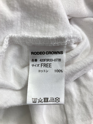 RODEO CROWNS/ロデオクラウンズ/Tシャツ/カットソー/トップス/ホワイト/FREE