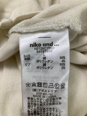 niko and .../ニコアンド/Tシャツ/カットソー/トップス/アイボリー/L