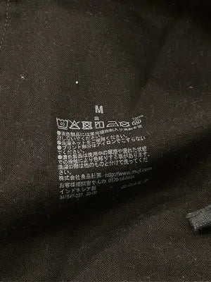 MUJI/ムジ/チノパンツ/パンツ/ブラック/M