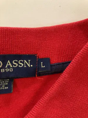 U.S. POLO ASSN./ユーエスポロアッスン/ポロシャツ/トップス/レッド/L