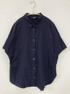UNIQLO/ユニクロ/シャツ/ブラウス/トップス/ネイビー/M