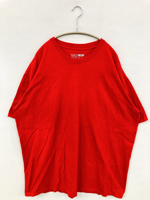 Tシャツ/カットソー/トップス/レッド/2X