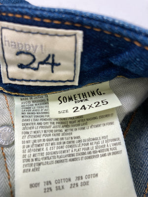 SOMETHING/サムシング/デニムパンツ/パンツ/ブルー/24X25