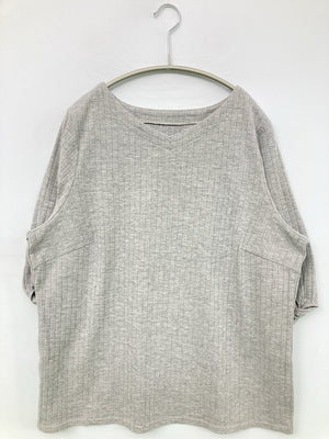 Tシャツ/カットソー/トップス/グレー