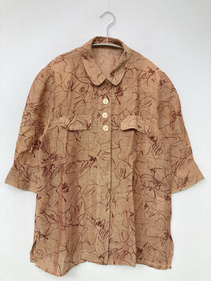 LOTUS/シャツ/ブラウス/トップス/ブラウン