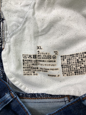 無印良品/ムジルシリョウヒン/デニムパンツ/パンツ/ネイビー/XL