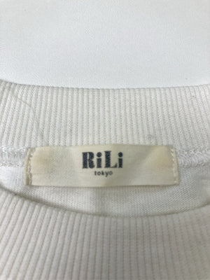 RiLi/リリ/Tシャツ/カットソー/トップス/ホワイト/F