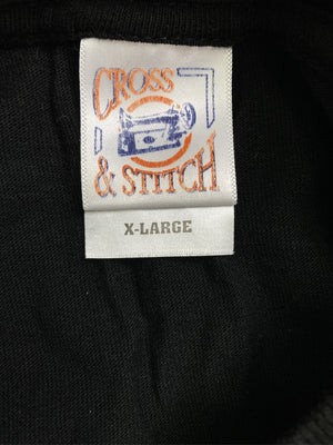 CROSS & STITCH/Tシャツ/カットソー/トップス/ブラック/X-LARGE