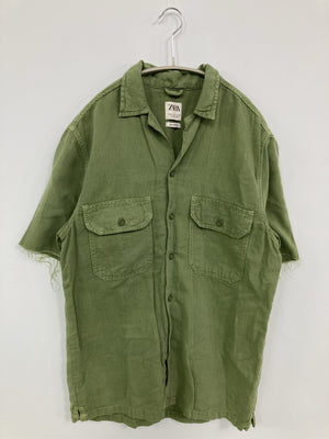 ZARA/ザラ/シャツ/ブラウス/トップス/カーキ/S