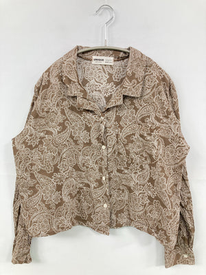 UNIQUE/ユニーク/シャツ/ブラウス/トップス/ブラウン