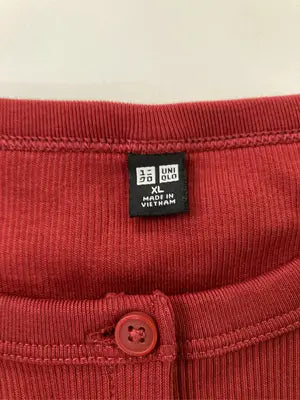 UNIQLO/ユニクロ/Tシャツ/カットソー/トップス/レッド/XL