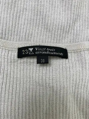 23区/ニジュウサンク/Tシャツ/カットソー/トップス/グレー/38