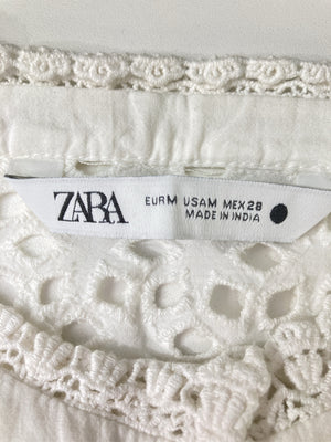 ZARA/ザラ/シャツ/ブラウス/トップス/ホワイト/M