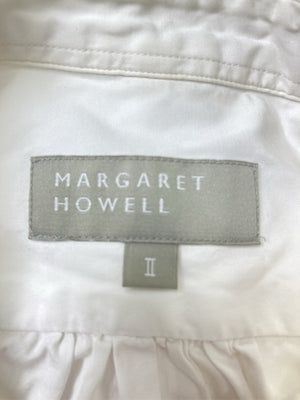 MARGARET HOWELL/マーガレットハウエル/シャツ/ブラウス/トップス/ホワイト/Ⅱ