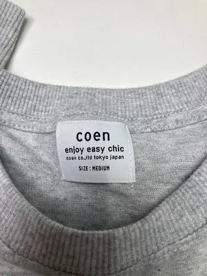 coen/コーエン/スウェット/トップス/グレー/MEDIUM