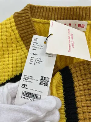 MARNI × UNIQLO/マルニユニクロ/ニット/セーター/トップス/ブラウン/3XL