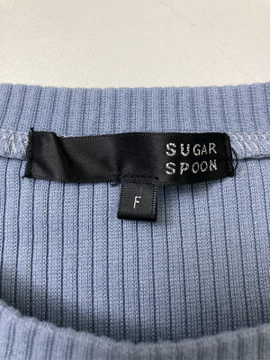 SUGAR SPOON/シュガースプーン/Tシャツ/カットソー/トップス/スカイブルー/F
