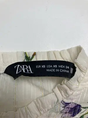ZARA/ザラ/Tシャツ/カットソー/トップス/アイボリー/XS