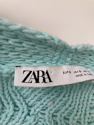 ZARA/ザラ/カーディガン/ボレロ/トップス/ライトグリーン/EUR S/USA S/MEX 26