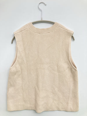 ZARA/ザラ/ベスト/トップス/ベージュ/EUR S/USA S/MEX 26