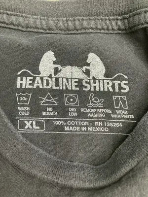 HEADLINE SHIRTS/Tシャツ/カットソー/トップス/ブラック/XL