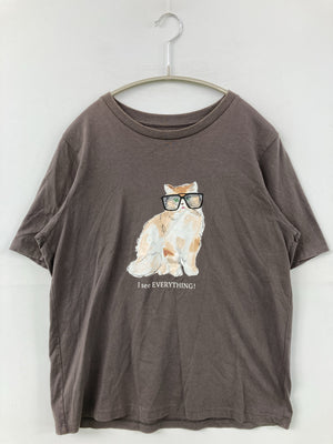 UNIQLO/ユニクロ/Tシャツ/カットソー/トップス/ブラック/L