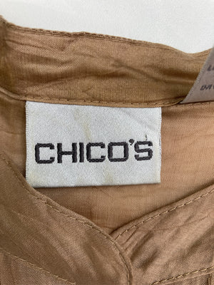 CHICO`S/シャツ/ブラウス/トップス/ブラウン/1